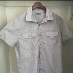 Mens Button Up T-Shirt